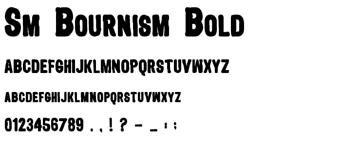 SM_bournisM Bold font